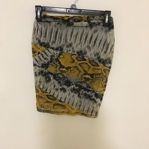 Printed mini skirt